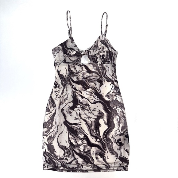 Urban Outfitters Renewal Remnants Y2K Mod Twisted Front Mini Dress NWT Size S - Picture 11 of 11